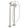 AXOR Montreux 2-Griff Wannenarmatur bodenstehend mit Hebelgriffen, Brushed Nickel