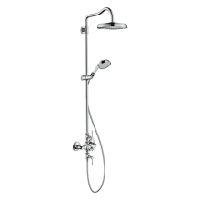 AXOR Montreux Showerpipe mit Thermostat und Kopfbrause 240 1jet, Chrom