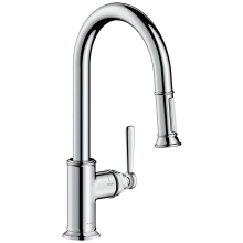 AXOR Montreux Einhebel-Küchenmischer 180 mit Ausziehbrause, Polished Gold Optic