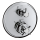 AXOR Montreux Thermostat Unterputz mit Kreuzgriff und Absperrventil, Chrom