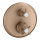 AXOR Montreux Thermostat Unterputz mit Kreuzgriff und Absperrventil, Brushed Red Gold