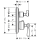 AXOR Montreux Thermostat Unterputz mit Hebelgriff und Absperrventil, Chrom