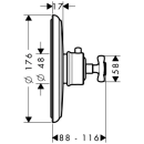 AXOR Montreux Thermostat HighFlow Unterputz mit...
