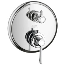 AXOR Montreux Thermostat Unterputz mit Hebelgriff und Ab- und Umstellventil, Brushed Nickel