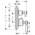 AXOR Montreux Thermostat Unterputz mit Hebelgriff und Ab- und Umstellventil, Brushed Nickel