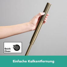 hansgrohe Pulsify S Stabhandbrause 100 1jet EcoSmart+, Brushed Bronze
