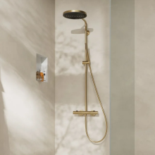 hansgrohe Pulsify S Puro Showerpipe 260 1jet mit Ecostat Fine, Brushed Bronze