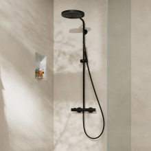 hansgrohe Pulsify S Puro Showerpipe 260 1jet EcoSmart mit Ecostat Fine, Mattschwarz