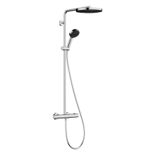 hansgrohe Pulsify S Puro Showerpipe 260 1jet EcoSmart mit Ecostat Fine und Handbrause 3jet, Chrom