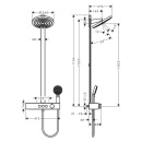 hansgrohe Pulsify S Showerpipe 260 2jet mit ShowerTablet...