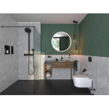 hansgrohe Pulsify S Showerpipe 260 2jet EcoSmart mit ShowerTablet Select 400, Mattschwarz