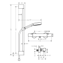hansgrohe Pulsify Select S Brausesystem 105 3jet...