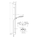hansgrohe Pulsify Select S Brausesystem 105 3jet...