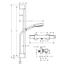 hansgrohe Pulsify Select S Brausesystem 105 3jet...