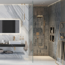 hansgrohe Pulsify E Kopfbrause 260 1jet, Brushed Bronze