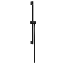 hansgrohe Unica Brausestange Pulsify S 65 cm mit Push Handbrausehalter und Isiflex Brauseschlauch 160 cm, Mattschwarz