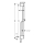 hansgrohe Unica Brausestange Pulsify S 65 cm mit Push Handbrausehalter und Isiflex Brauseschlauch 160 cm, Mattschwarz