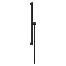 hansgrohe Unica Brausestange S Puro 65 cm mit Easy Slide Handbrausehalter und Isiflex Brauseschlauch 160 cm, Mattschwarz