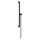 hansgrohe Unica Brausestange S Puro 65 cm mit Easy Slide Handbrausehalter und Isiflex Brauseschlauch 160 cm, Mattschwarz