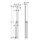 hansgrohe Unica Brausestange E Puro 90 cm mit Easy Slide...