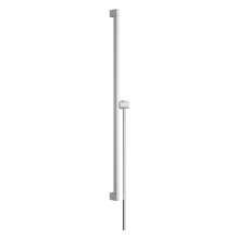 hansgrohe Unica Brausestange E Puro 90 cm mit Easy Slide Handbrausehalter und Isiflex Brauseschlauch 160 cm, Mattschwarz