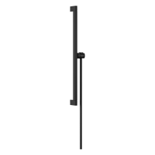 hansgrohe Unica Brausestange E Puro 65 cm mit Easy Slide Handbrausehalter und Isiflex Brauseschlauch 160 cm, Mattschwarz