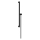 hansgrohe Unica Brausestange E Puro 65 cm mit Easy Slide Handbrausehalter und Isiflex Brauseschlauch 160 cm, Mattschwarz