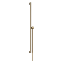 hansgrohe Unica Brausestange S Puro 90 cm mit Easy Slide Handbrausehalter und Isiflex Brauseschlauch 160 cm, Brushed Bronze
