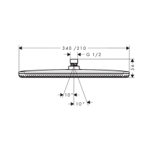 hansgrohe Raindance Alive Q Kopfbrause 210/340 1jet, Chrom