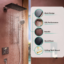 hansgrohe Raindance Alive Q Kopfbrause 210/340 1jet, Polished Gold Optic