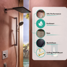 hansgrohe Raindance Alive Q Kopfbrause 210/340 1jet EcoSmart, Polished Gold Optic