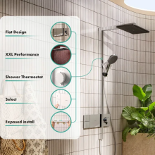 hansgrohe Raindance Alive Q Showerpipe 210/340 1jet mit ShowerSelect Comfort, Mattweiß