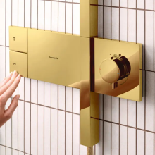 hansgrohe Raindance Alive Q Showerpipe 210/340 1jet mit ShowerSelect Comfort, Polished Gold Optic