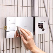 hansgrohe Raindance Alive Q Showerpipe 210/340 2jet EcoSmart mit ShowerSelect Comfort, Chrom