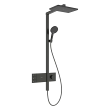 hansgrohe Raindance Alive Q Showerpipe 210/340 2jet EcoSmart mit ShowerSelect Comfort, Brushed Black Chrome