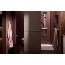 hansgrohe Raindance Alive S Puro Showerpipe 300 1jet EcoSmart mit Ecostat Element, Mattweiß