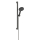 hansgrohe Raindance Alive Select S Brauseset 125 3jet EcoSmart mit Brausestange Unica E Puro 65 cm und Easy Slide Brausehalter, Brushed Black Chrome