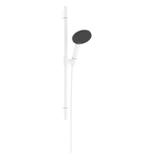 hansgrohe Raindance Alive Select S Brauseset 125 3jet EcoSmart mit Brausestange Unica S Puro 65 cm, Mattweiß