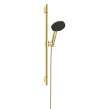 hansgrohe Raindance Alive Select S Brauseset 125 3jet EcoSmart mit Brausestange Unica S Puro 65 cm, Polished Gold Optic