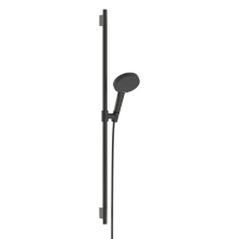 hansgrohe Raindance Alive Select S Brauseset 125 3jet EcoSmart mit Brausestange Unica S Puro 90 cm, Brushed Black Chrome