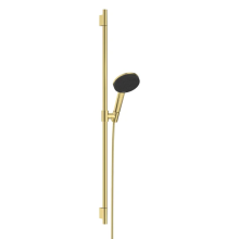 hansgrohe Raindance Alive Select S Brauseset 125 3jet EcoSmart mit Brausestange Unica S Puro 90 cm, Polished Gold Optic