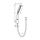 hansgrohe Raindance Alive Select S Brausehalterset 125 3jet EcoSmart mit Designflex Textilbrauseschlauch 160 cm, Brushed Bronze