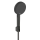 hansgrohe Raindance Alive Select S Brausehalterset 125 3jet EcoSmart mit Designflex Textilbrauseschlauch 160 cm, Brushed Black Chrome