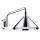 AXOR Showers/Front Kopfbrause 240 2jet mit Brausearm, Chrom