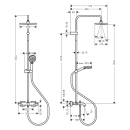 hansgrohe Vernis Shape Showerpipe 230 1jet EcoSmart mit...
