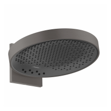 hansgrohe Rainfinity Kopfbrause 360 3jet mit Wandanschluss, Brushed Black Chrome