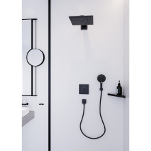 hansgrohe Raindance E Kopfbrause 300 1jet mit Brausearm, Mattschwarz