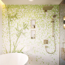 hansgrohe Raindance E Kopfbrause 300 1jet EcoSmart mit Brausearm, Brushed Bronze