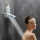 hansgrohe Rainfinity Schulterbrause 500 1jet mit Duschablage, Mattweiß