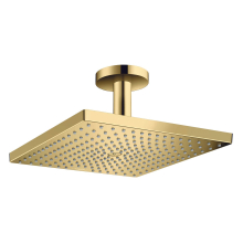 hansgrohe Raindance E Kopfbrause 300 1jet mit Deckenanschluss, Polished Gold Optic